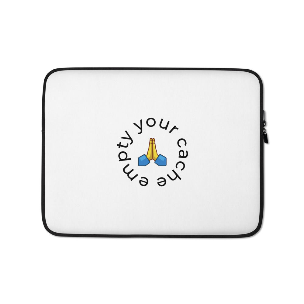 empty your cache laptop sleeve